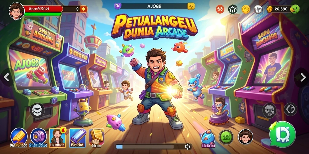 Tampilan gameplay seru dari AJO89 dengan berbagai tantangan.