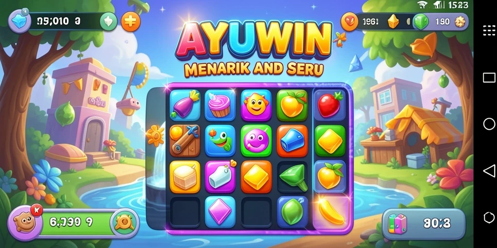 Tampilan gameplay AYUWIN yang seru dan penuh warna.
