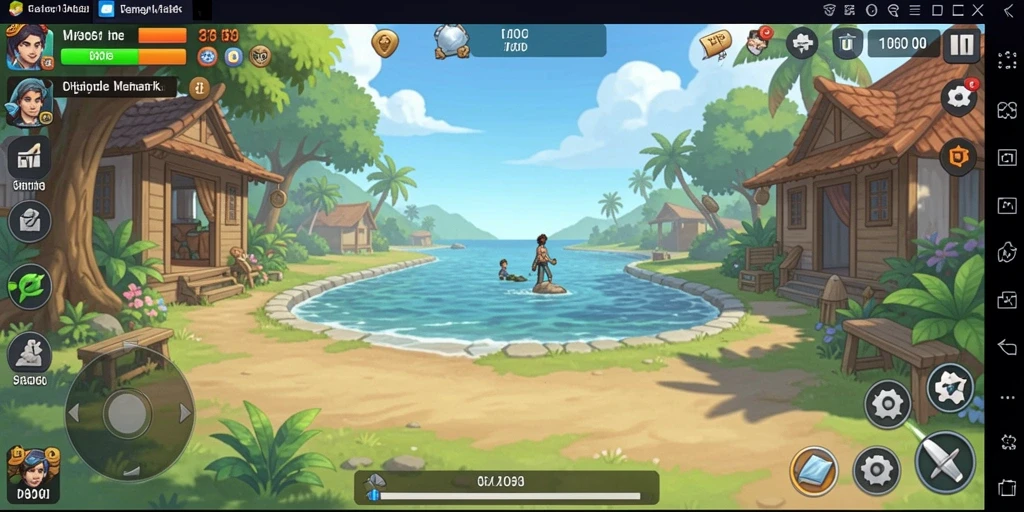 Tangkapan layar utama D06 menampilkan gameplay santai yang mengasyikkan.