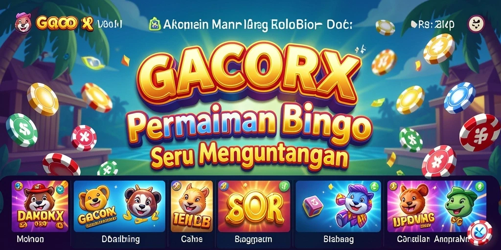 Screenshot gameplay seru dalam permainan Bingo GACORX.
