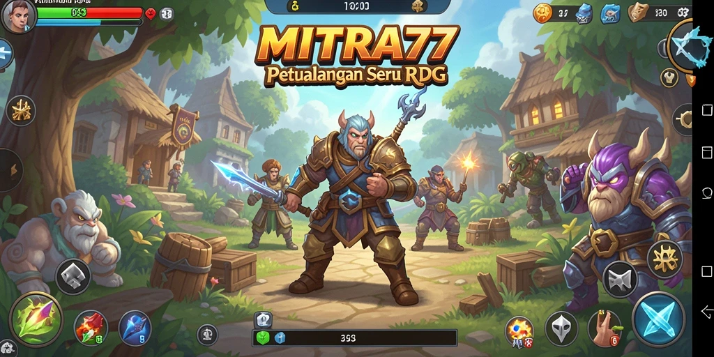 Gameplay seru dan menantang dalam MITRA77 RPG.