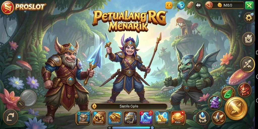 Tampilan gameplay PROSLOT yang penuh aksi dan petualangan RPG.