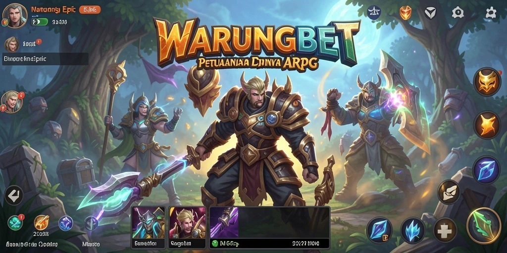 Screenshot gameplay ARPG yang mendebarkan di WARUNGBET.